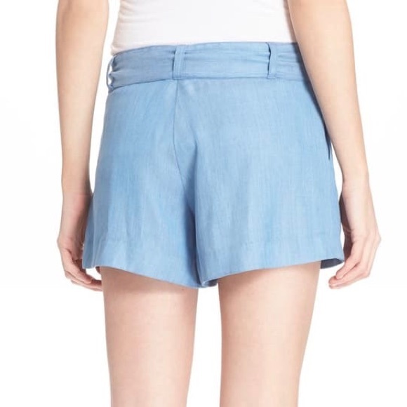 Parker Belted Chambray Shorts -size 0, never worn - Picture 4 of 4